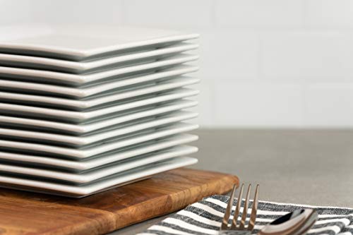 10 Strawberry Street 6" Catering Square Appetizer Plate, Set Of 12 #TOP4
