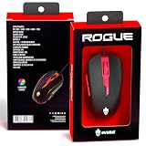 Mouse Gamer Profissional 7200Dpi RGB USB Alta precisão para jogos FPS MOBA DPI Ajustavel PC Notebook Computador Windows Linux Mac