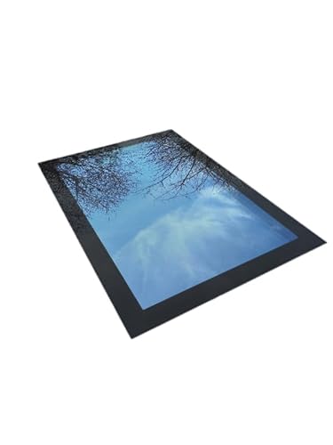 Hitech Rooflights Triple-Glazed Skylight Flat Roof Lantern Rooflight, Self-Cleaning Glass (500 x 500mm)