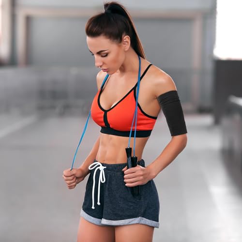 poeland 2 Paar Abnehmen Arm Ärmel schlankmachende Armstulpen, elastische Kompressions-Armformer, Sport-Armformer für Frauen und Mädchen