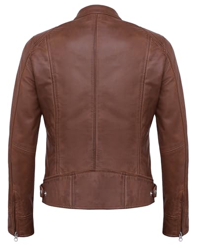 Womens Leather Jacket - Stylish Cafe Racer Real Lambskin Motorcycle Leather Jackets For Women4