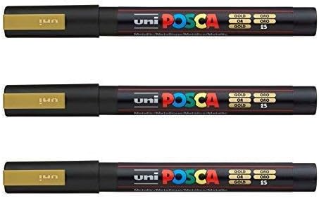 POSCA PC-3m by Uni-Ball - [Pack of 3] White