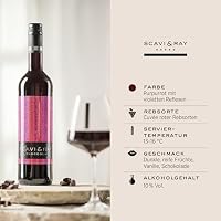 SCAVI & RAY Al Cioccolato aromatisierter Rotwein 10% Vol. - süß, 6x0,75l – Ansicht 3