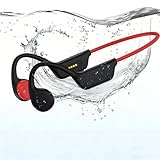 Opinta Swimming Headphones, IPX8 Waterproof Bone Conduction Headphone Wireless Underwater Earbuds with 32GB Memory for Swimming, Cycling, Marathon