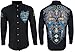 Xtreme Couture by Affliction Men's Button Down Woven Shirt Thor Black S