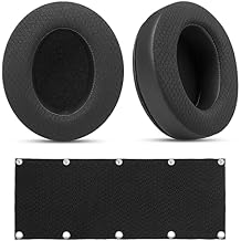 استبدال Earpads وغطاء الرأس لتقنية الصوت ATH M50X / M40X ، HyperX Cloud / Alpha Series ، Steelseries Arctis ، استبدال وسادات الأذن الشبح الشاطئ السلحفاة ، غطاء الرأس Audio Technica
