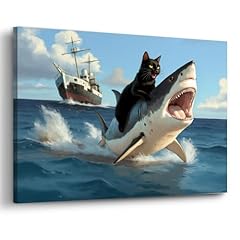 Black Cat And Shark