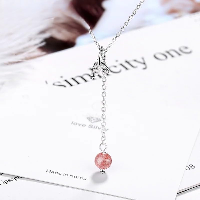 Collier argent véritable anti-allergie avec pendentif pierre de lune - 4
