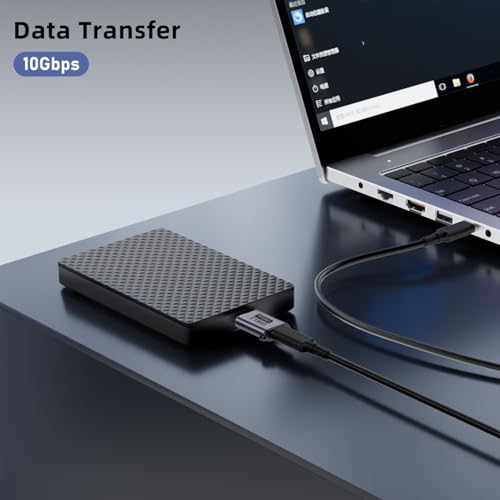 Image of Jadebones USB C to Micro B Hard Drive Adapter (4 Pack), 10Gbps Micro B to USB C Cable Converter Compatible with External Hard Drive, Laptop, Tablet, Phone and More