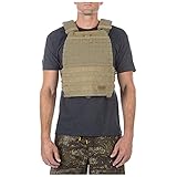 5.11 TacTec Tactical Weighted Fitness & Workout Vest, Lightweight & Resistant Nylon, Adjustable Waist XS-XL, Style 56100, Sandstone