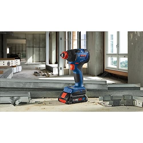 Bosch GXL18V-227B25 18V 2-Tool Combo Kit with Connected-Ready Two-In-One 1/4 In. Bit/Socket Impact Driver/Wrench, 1/2 In. Hammer Drill/Driver and (2) CORE18V® 4 Ah Advanced Power Batteries - image 8