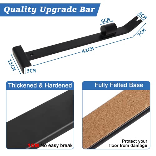 19.7″ Pull And Pry Bar For Laminate Hardwood & Vinyl Plank Flooring End With Nail Puller Claw, Heavy Duty Professional Flooring Installation Kit/Tools (Black） #TOP1