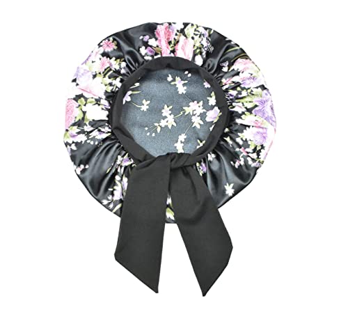 Silk Satin Bonnets For Women Curly Hair Cover Sleep Cap Satin Night Caps For Sleeping Girls Large Silk Bonnet With Tie Band #TOP4