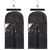 2 Pack Hair Extension Holder Hair Extensions Storage Bag with Hanger ,Portable Wig Bags Storage,Hair...
