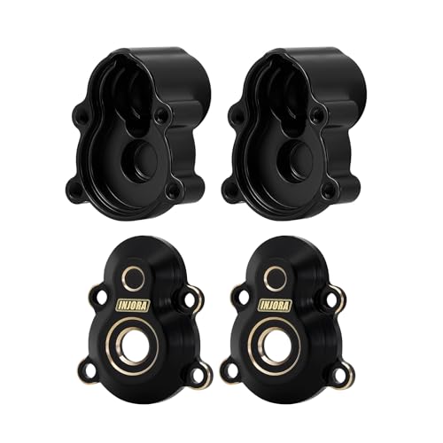 INJORA 45g Black Coating Brass Rear Outer Portal Housing for 1/18 RC Crawler Redcat Ascent-18 RC Upgrade Part