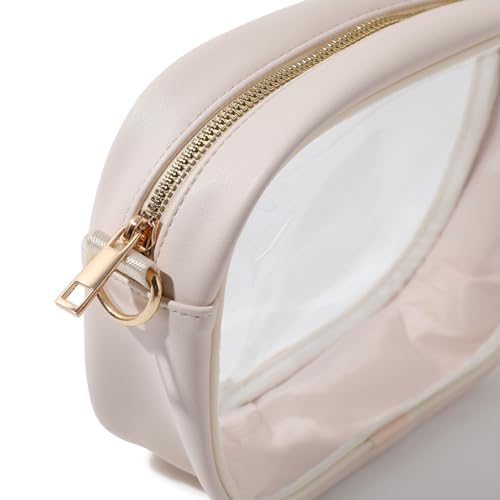 Image of TOBVZOO Clear Bag Stadium Approved, Crossbody Transparent Bag for Concerts Sports Events, Purses for Men & Women
