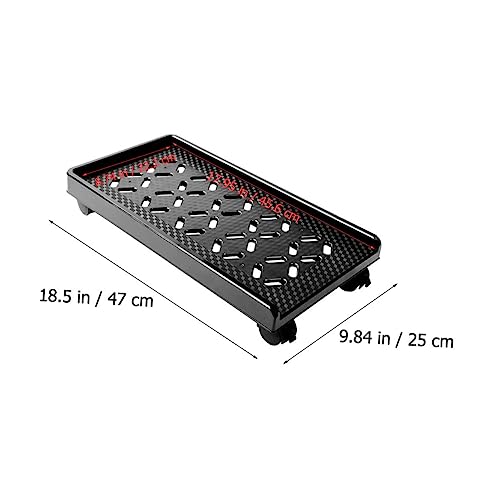 Soporte móvil para CPU TEHAUX con ruedas freno y disipación de calor, para torres de computadora miniatura 2