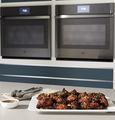 Image of GE Profile PKD7000SNSS 27 inch Smart Double Wall Oven with 8.6 cu. ft. Total Capacity True European Convection (Upper) Self-Clean with Steam Clean Option 7 inch Full Color Touch LCD Screen in Stainless Steel