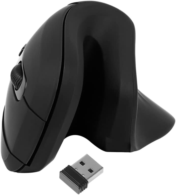 Wireless Mouse, Vertical Ergonomic Mouse Optical 2.4G USB Mouse 4 Adjustable DPI, Reduce Wrist Pain, Comfortable Quiet Cliqck Ergonomic Mouse for Computer/Laptop/Desktop/PC/MacBook