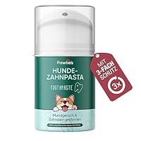 Pawlie’s Hundezahnpasta - Natürliche Zahnpflege Hund gegen Zahnstein, Mundgeruch & Zahnfleischentzündung mit Magnolie & Vitamin E | Zahnpasta Hund, Dog Toothpaste, Zahnsteinentferner Hund