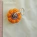 Handmade Crochet Pumpkin Keychain Key Ring Halloween Thanksgiving Accessories Bag Charm