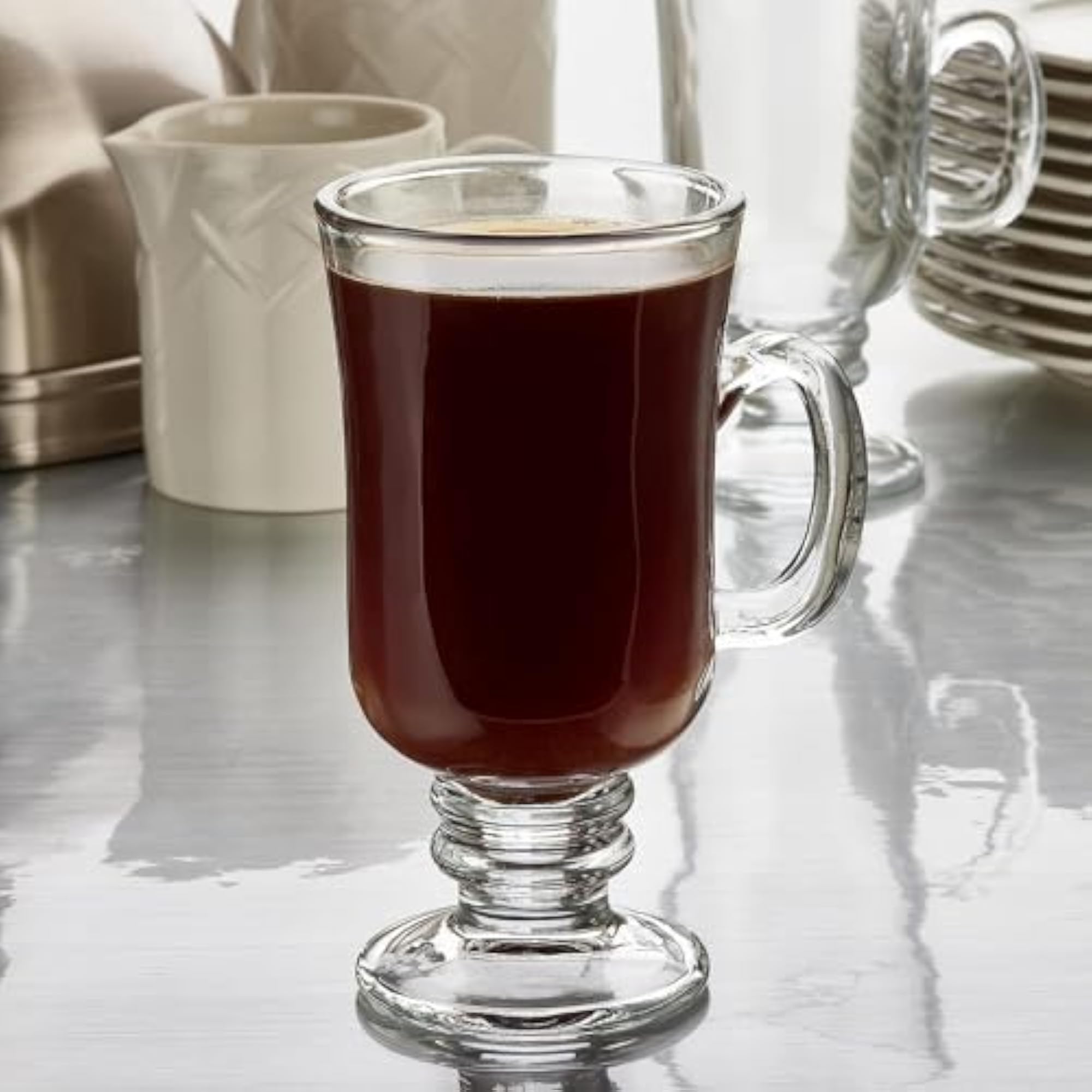 Premium Glass Coffee Mug Tea Cups Set