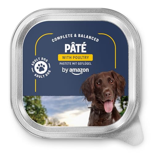 by Amazon Comida Húmeda para Perros, Paté con Aves de Corral, 300g, Paquete de 10