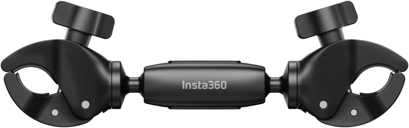 Insta360 Motorcycle Selfie Stick Support Clamp, Compatibale X5/X4/X3/X2, GO Ultra/GO 3S/GO 3/GO 2, Ace/ACE PRO 2, ONE RS (Twin/4K)/ONE R