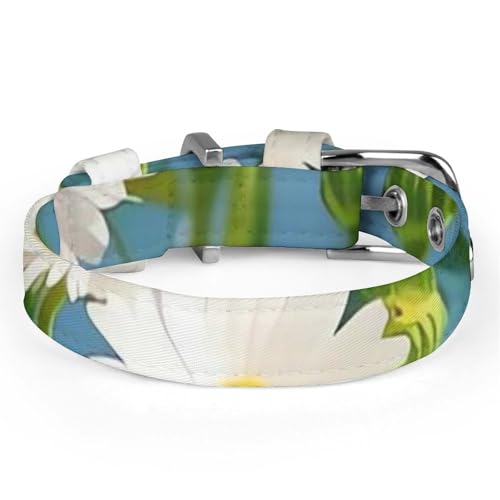 Colliers pour chiens et chats de moyenne taille réglable blanc - 5