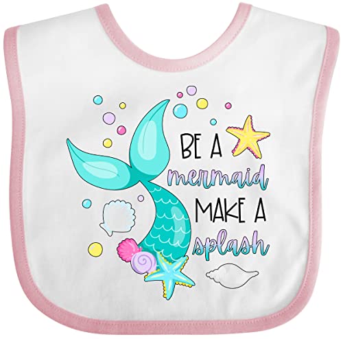 inktastic Be a Mermaid Make a Splash Blue Mermaid Tail Baby Bib
