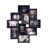 MAKITESY 10-Opening Collage Picture Frames Display 4''x6'' Pictures, Multiple Black Photo Frames Collage for Wall Gallery Home Decor