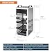 Tecmojo 12U Network Rack, 10 inch Mini Server Rack with 2 Side Translucent Panels & 2 Top Handles, 10.23 inch Deep, for 10 inch IT Equipment & A/V Devices, White
