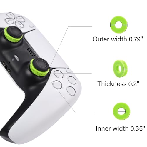 Image of MOLOPPO 8PCS Aiming Precision Rings for PS4,for PS5, for Xbox, for PS5 Accessories, for Xbox Accessories (Green)