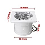 Dmuchawa Promieniowa, 40 W 6 inch kanał wentylator wydechowy dmuchawy powietrza do czyszczenia powietrza chłodzenie wentylacyjny metalowy ostrze okno łazienka kuchnia wentylator WC