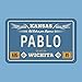 Megadecor Placa de Matrícula Decorativa de Aluminio o PVC Impreso de Estilo Vintage Americano Personalizado con Nombre 100% Personalizable 8 Modelos (Kansas, PVC 5 mm)