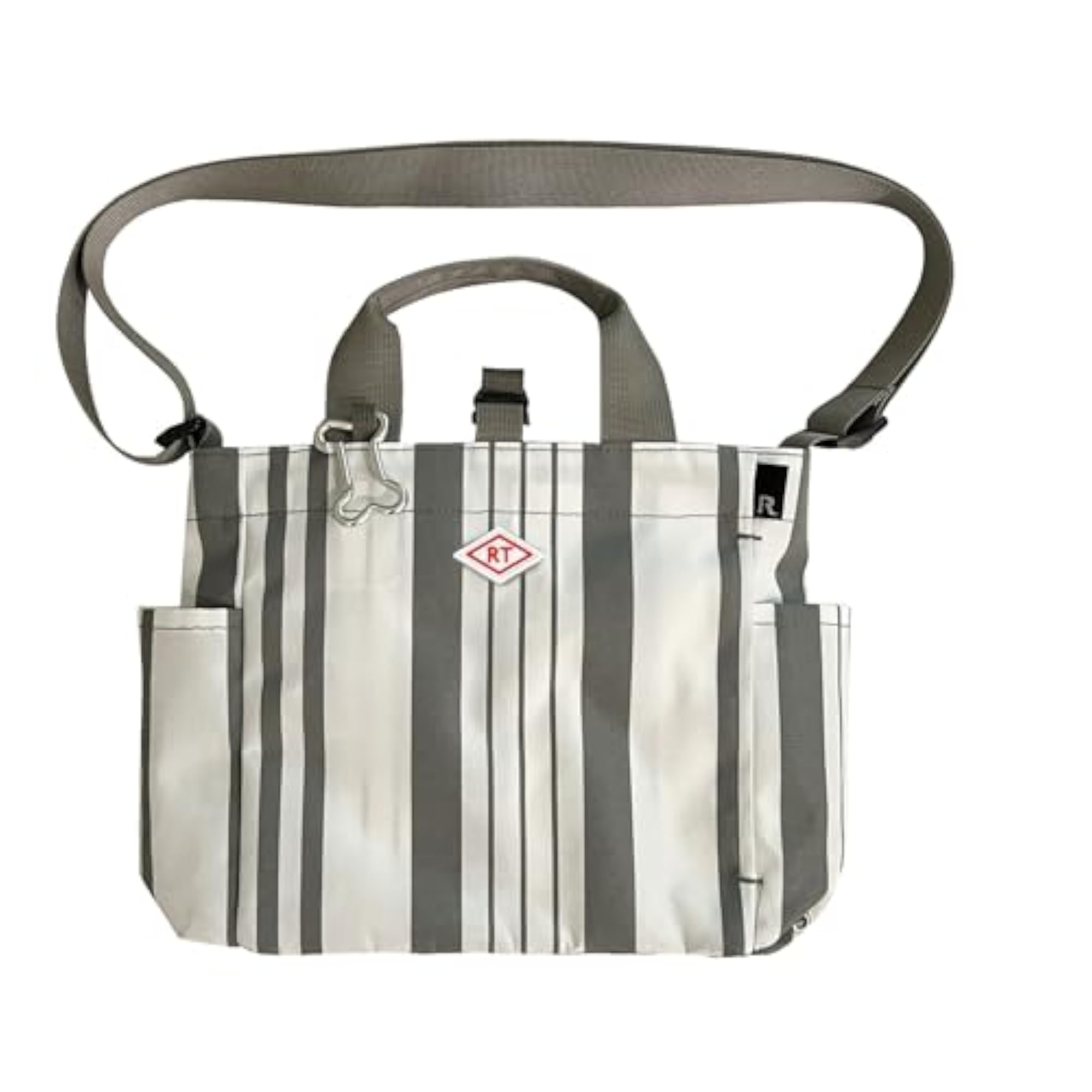 Dog Buddy Grey Stripe Tote Bag, Lightweight