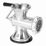 Manueller Fleischwolf, Robuster Fleischwolf aus Aluminiumlegierung Wurstfüller Handkurbel Schleifmaschine mit Saugfuß für Rind, Huhn, Schweinefleisch, Chili