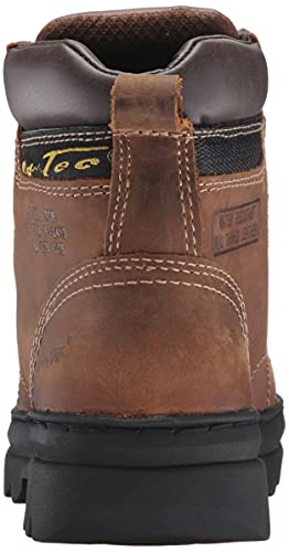Image of Ad Tec Men's 6 inch Ankle Laceup Leather Certified Work & Hiker Boot | Steel Toe, Padded Collar, Cushioned Insole & Oil Resistant Outsole