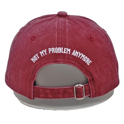 Image of Officially Retired Hat for Men Women Ritirement Gift, Embroidered Not My Problem Anymore Baseball Cap