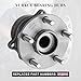 Vurkcy Rear Wheel Axle Bearing Hubs Assembly Compatible with Subaru Crosstrek 2016-2020, Forester 2014-2018, Impreza 2012-2019, XV Crosstrek 2013-2015, Hubs Assembly 5 Lugs, Replaces 512518, 1PCS