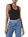 Amazon Essentials Women's 2-Pack Slim-Fit Tank, Black/White, Medium