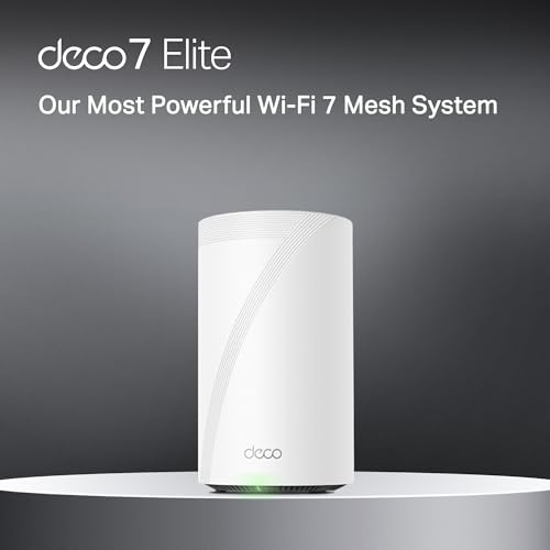 Image of TP-Link Deco 7 Elite BE95 Quad-Band WiFi 7 BE33000 Whole Home Mesh System - 16-Stream, 2X 10G + 2X 2.5G Ports Wired Backhaul, 12x High-Gain Antennas, VPN, AI-Roaming, 4x4 MU-MIMO, HomeShield (1-Pack)