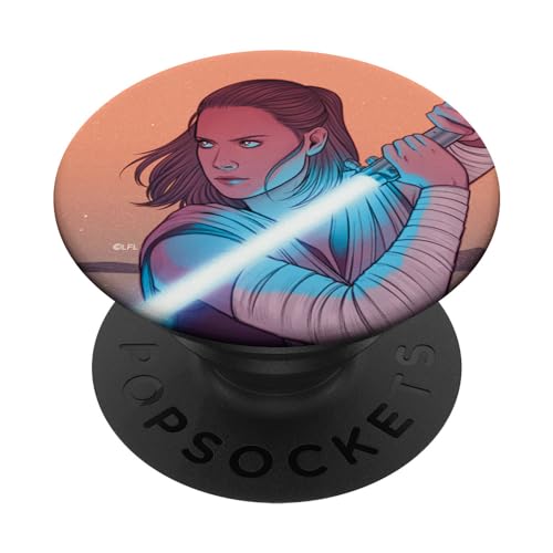 PopSockets Star Wars Rey sabre laser PopGrip interchangeable et support téléphone portable