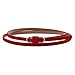 Damara Womens Premium PU Retro Jeans Slim Waist Belt,Red