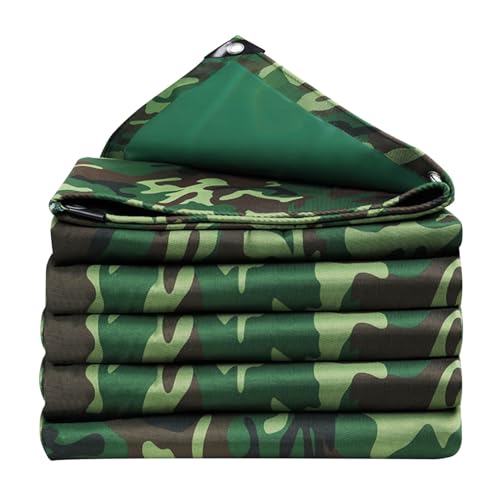 Lona de camuflaje de PVC resistente con ojales perimetrales para cubiertas multiusos 2