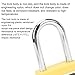 Lockout Lock, 38mm Nylon Safety Padlock with writable Label for Chemical Power Industrial tagout Applications (Yellow)