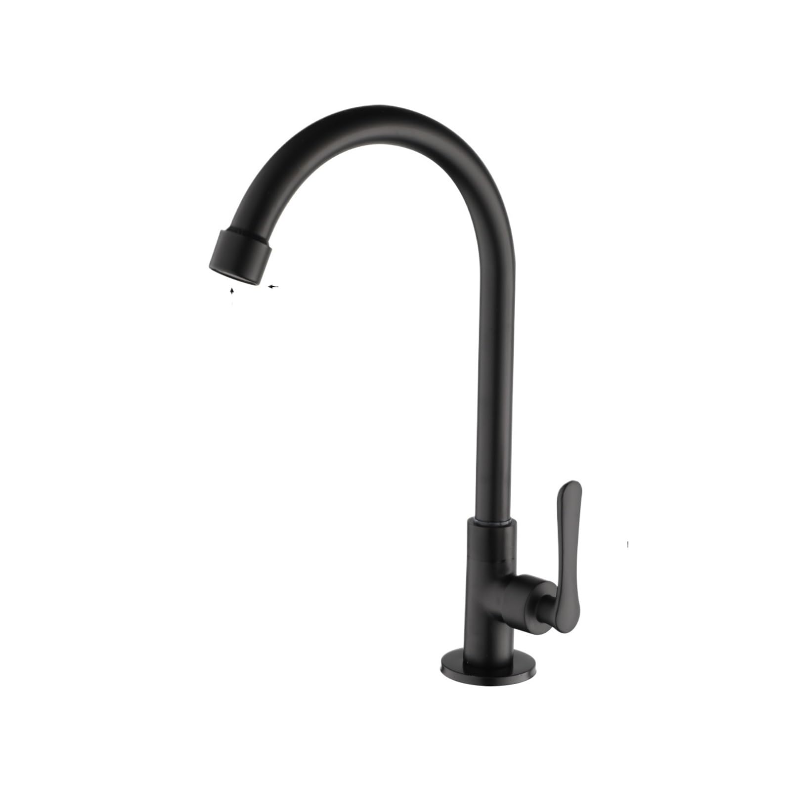 Mitigeur de cuisine noir mat rotatif pour simplifier la vaisselle et le lavage des légumes