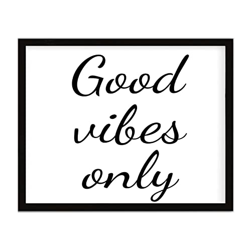 Good Vibes Only positive plaque en bois pour cultiver le bonheur chez soi