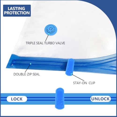 BAMCOO Vacuum Seal Bags for Clothing with Rechargeable Electric Pump,16Pcs by BAMCOO - Used condition - Image 7
