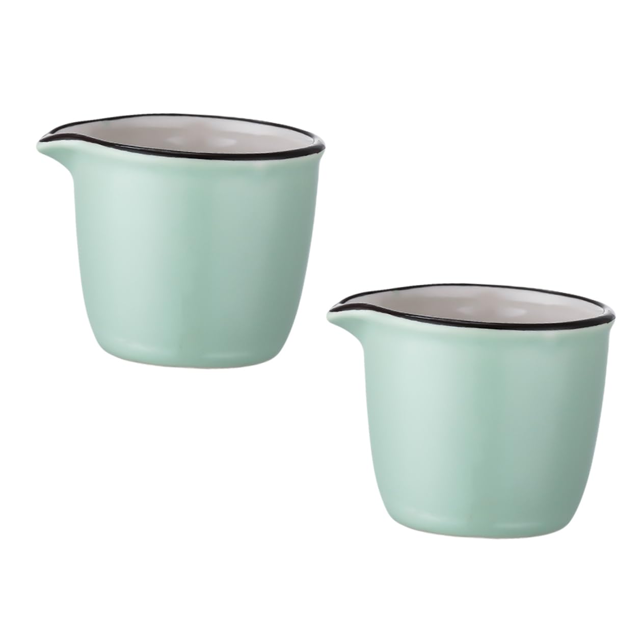 Cabilock Cute Mini Coffee Milk Cup Ceramic Milk Jugs Mini Pitcher Cream Kitchen Random Color